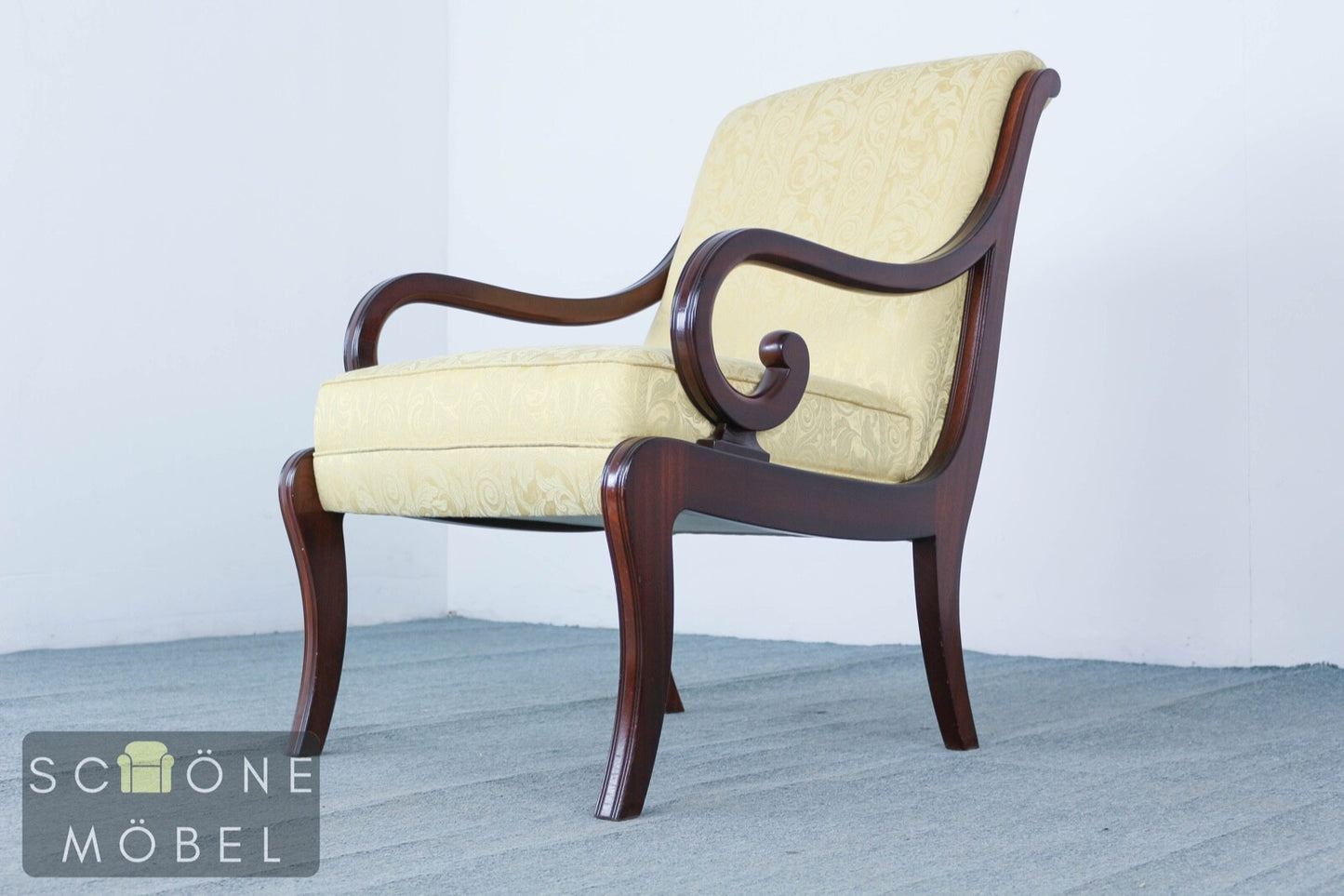 Heldense Sessel Biedermeier Armlehnensessel Antikstil Chair Armchair Englisches