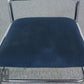 2er Set Design Stuhl Chrom Blau Polsterstuhl Set modern Stapelstuhl Vintage