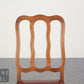 2er Set Vintage Holzstühle Set Vintage Esszimmerstühle mit rotem Leder Holz