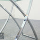 Design Beistelltisch Glas Metall Tisch modern minimalist Table Chrom  Glas
