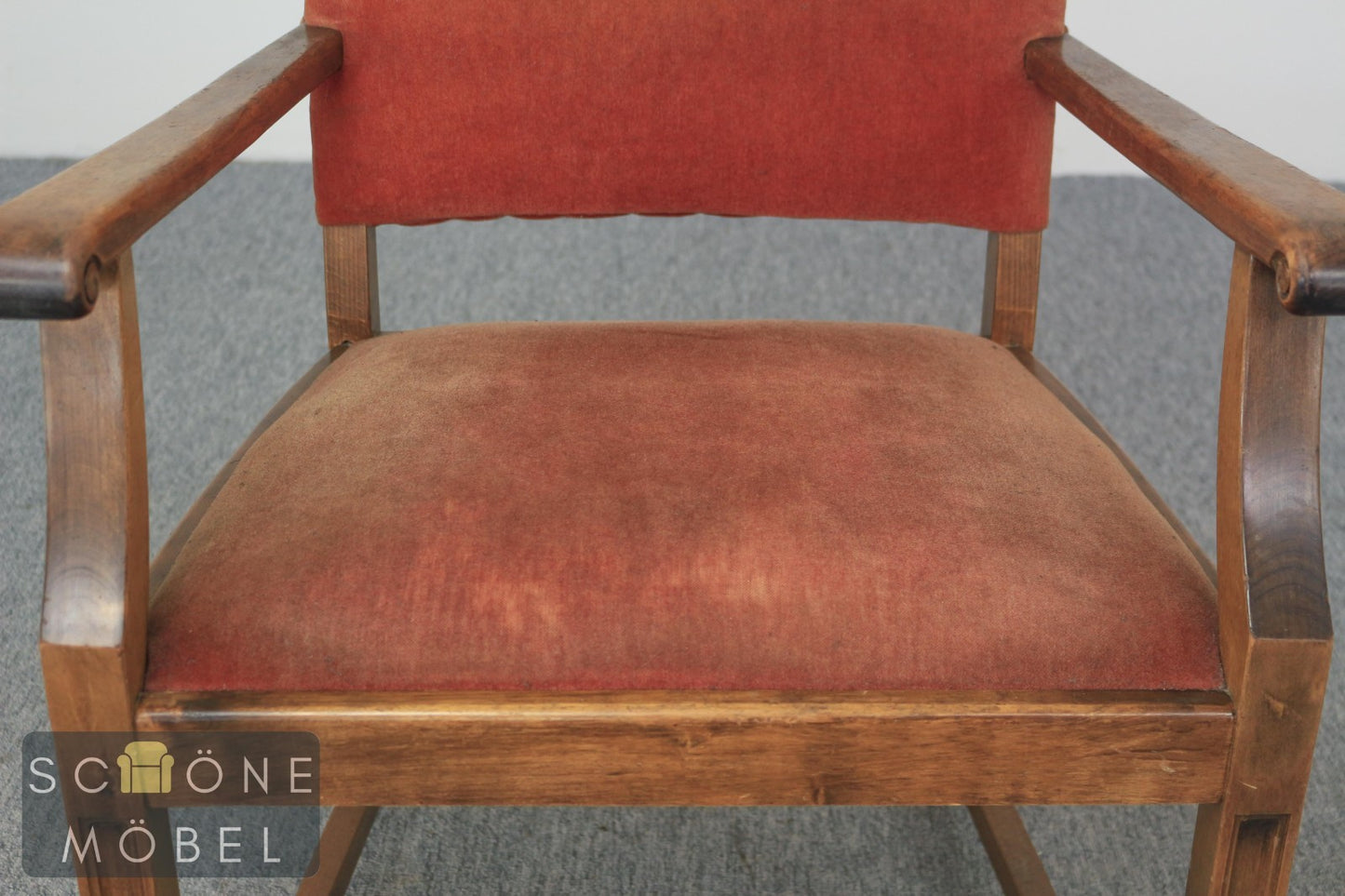 Antik Stil Armlehnstuhl Vintage Stuhl Klassischer Stil Holz Chair Akzentstuhl
