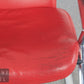 Original Designklassiker 2er Set KOINOR Design Freischwinger Stühle rot – Leder