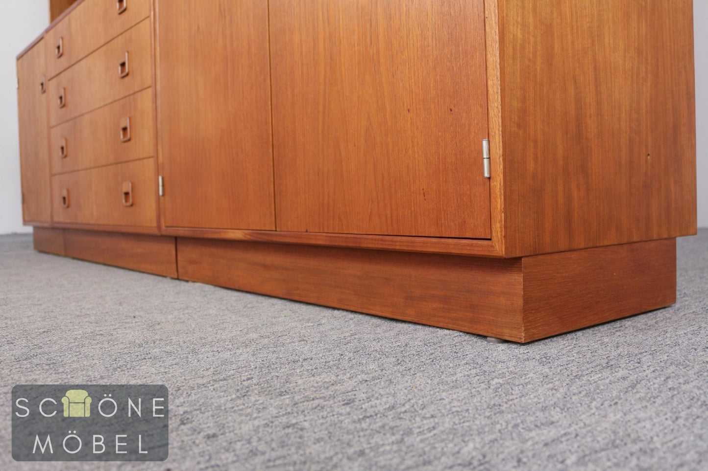 Schrankwand Vitrine Sekretär Danish Design Mid Century Wandschrank Schrank