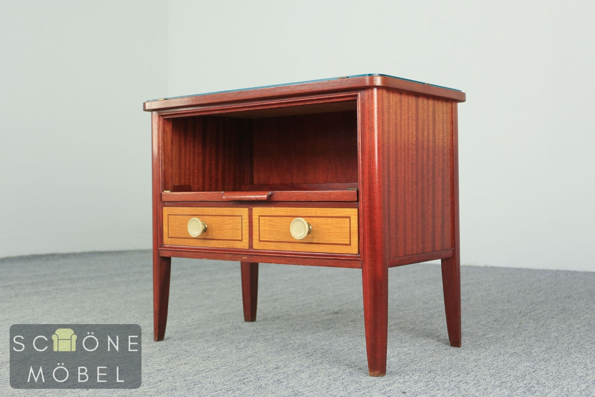 2 Englischer Stil Beistelltisch Vintage Nachtschränkchen Art Deco Schränkchen