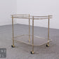Servierwagen Barwagen Messing Rauchglas Vintage Hollywood Regency