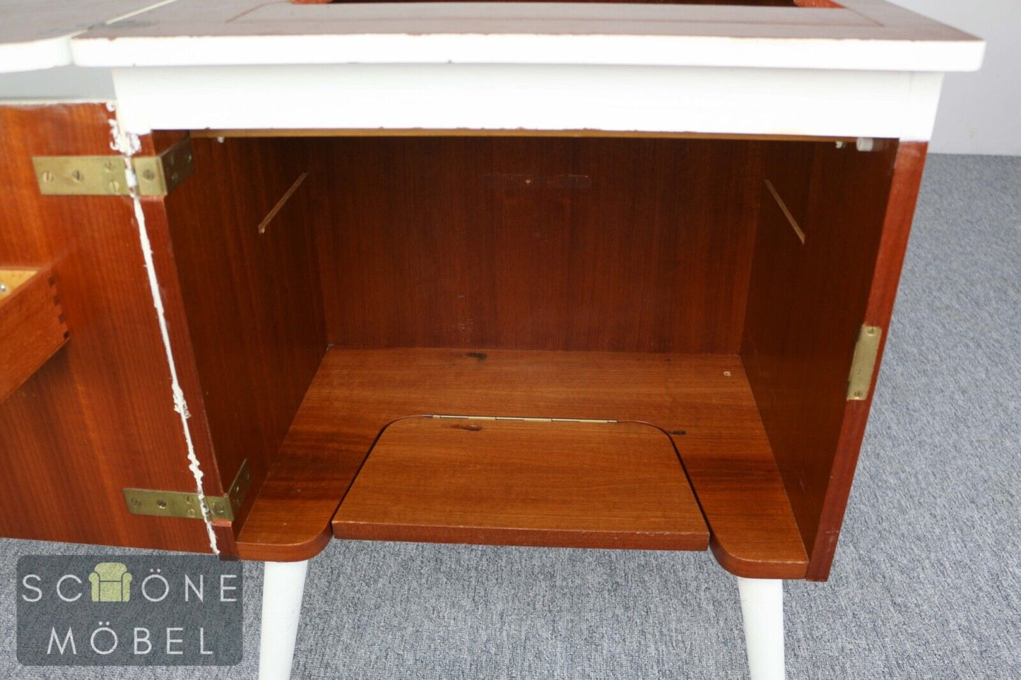 60er Jahre Schränkchen Nachttisch Vintage Nachtschränkchen Telefontisch Kommode