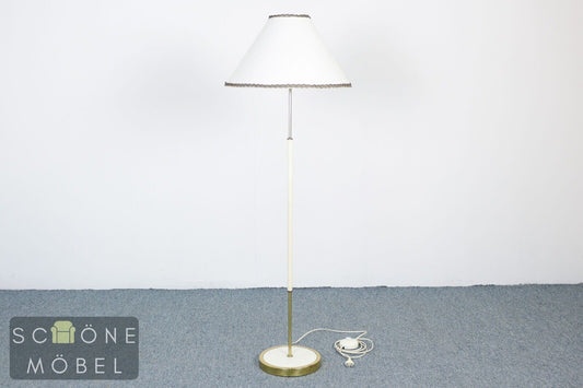 Hübsche Vintage Retro Stehlampe weißer Lampenschirm Lampe E27 Fassung Schalter