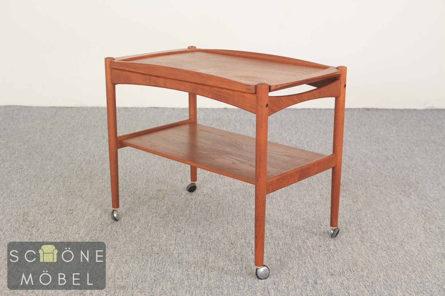 Servierwagen, Danish Design von Poul Hundevad für Bernstorffsminde Møbelfabrik