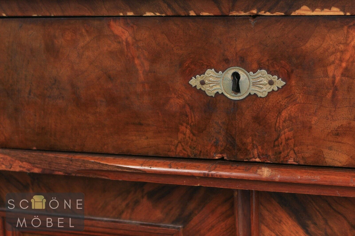 Antike Louis Philippe Anrichte um 1880 Sideboard Schränkchen Kommode Gründerzeit