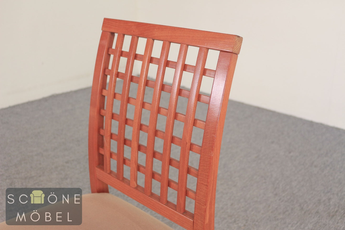 2er Set Vintage Stuhl Holz gepolstert Danish Desige Holzstühle Duo Vintage