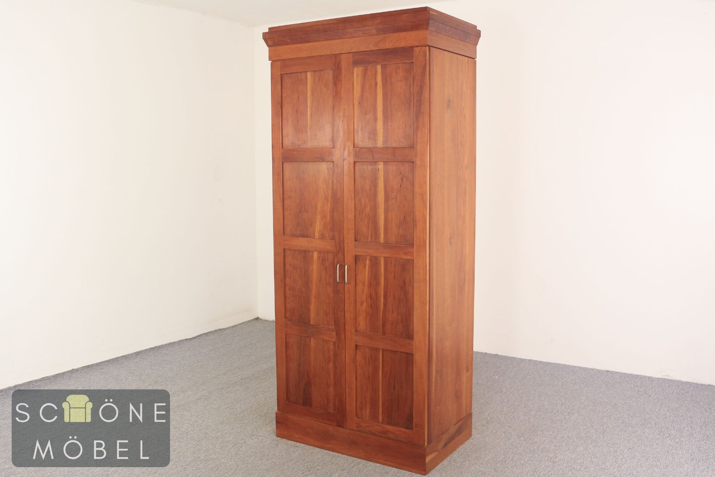 Schlichter Vintage Kleiderschrank Wäscheschrank Antik Schrank Jugendstil Art