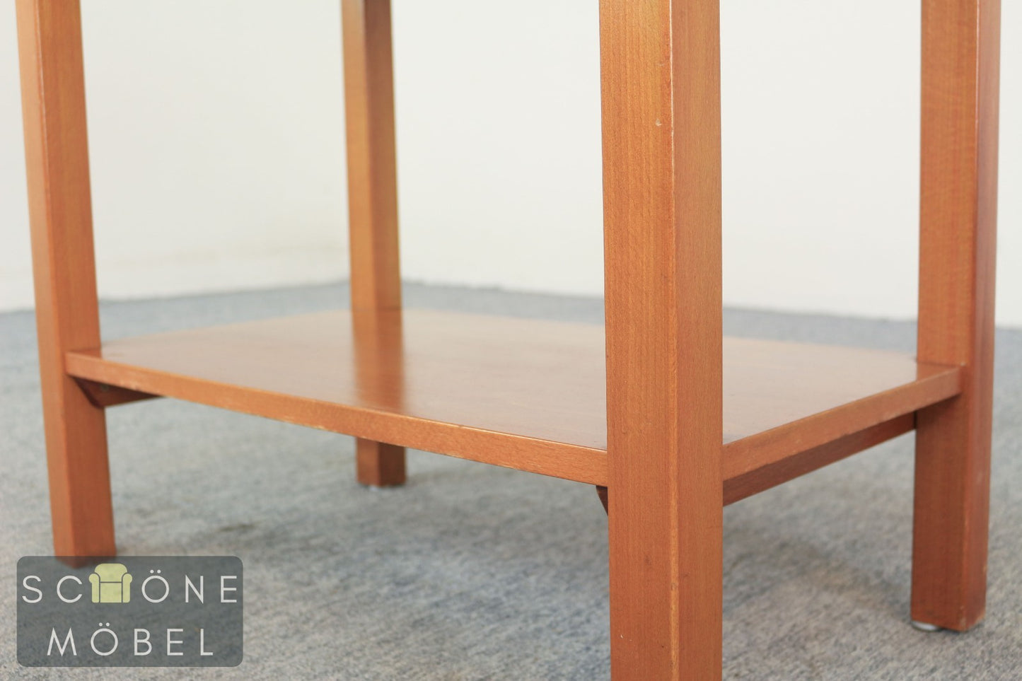 Massivholz Beistelltisch Nachttisch 2 Schubladen Ablage Vintage Konsolentisch