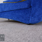 Designer Relaxliege Schlafsessel Blau Gelb Daybed Vintage Postmodern 80er