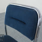 2er Set Design Stuhl Chrom Blau Polsterstuhl Set modern Stapelstuhl Vintage