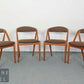 4 Danish Design Kai Kristianen Vintage Stühle Mid Century Retro Essstühle Stuhl
