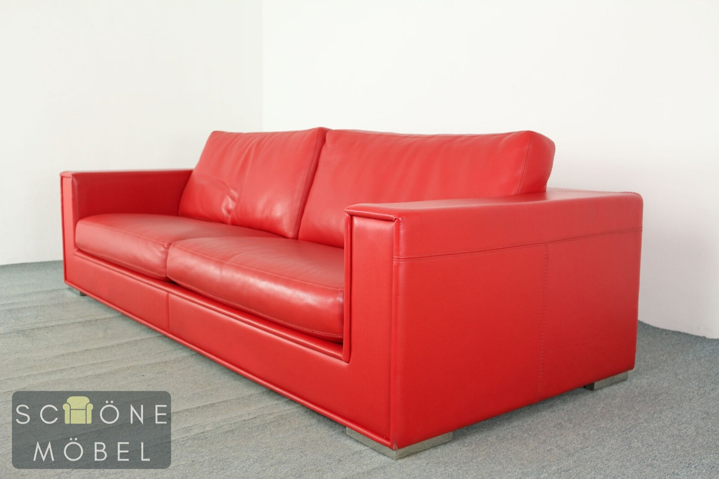 Rivolta Forrest Designer Ledersofa Echtleder Sofa Leder Couch 3 sitzer Italy