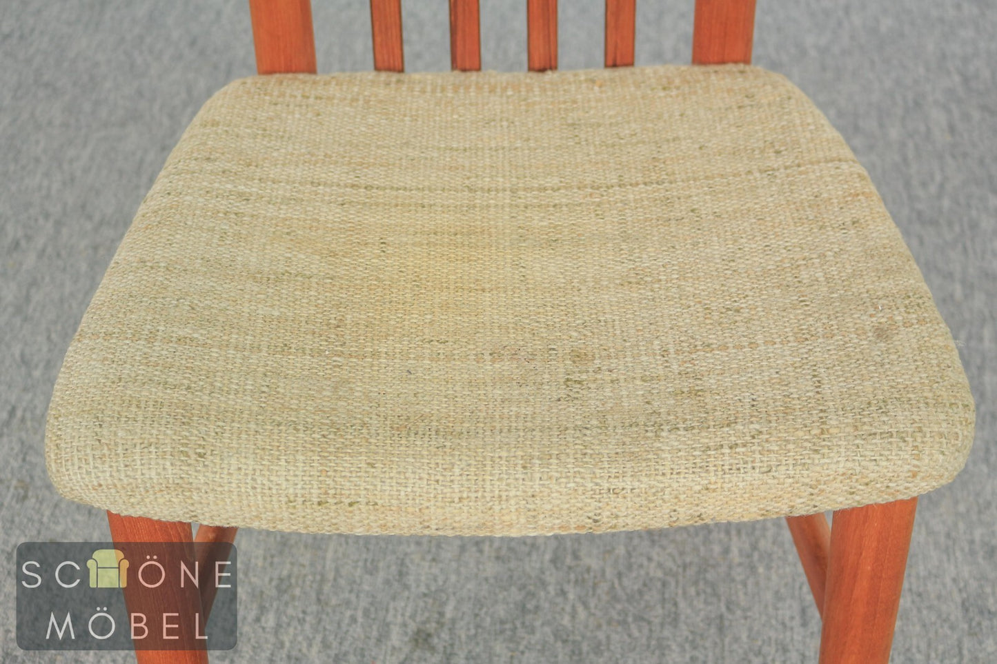 4 Danish Design Vintage Stühle Mid Century Essstühle Stuhl 60er Jahre von Schou