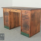 Antik Stil Gründerzeit Schreibtisch Vintage Sekretär Rolladenschrank Tisch