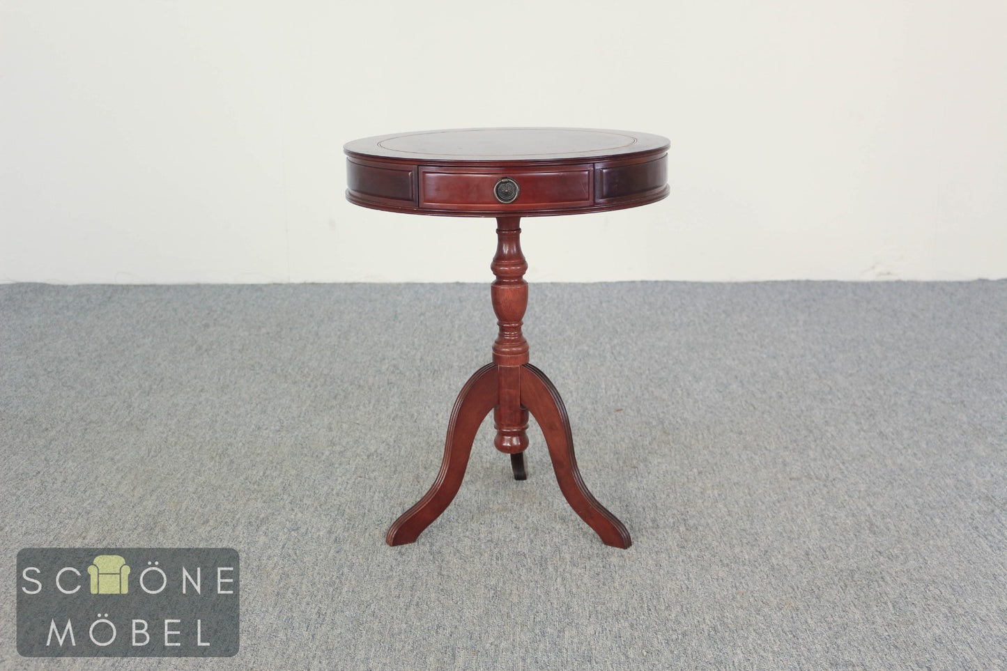 Eleganter Runder Regency Stil Beistelltisch im Biedermeier Stil Ablagetisch