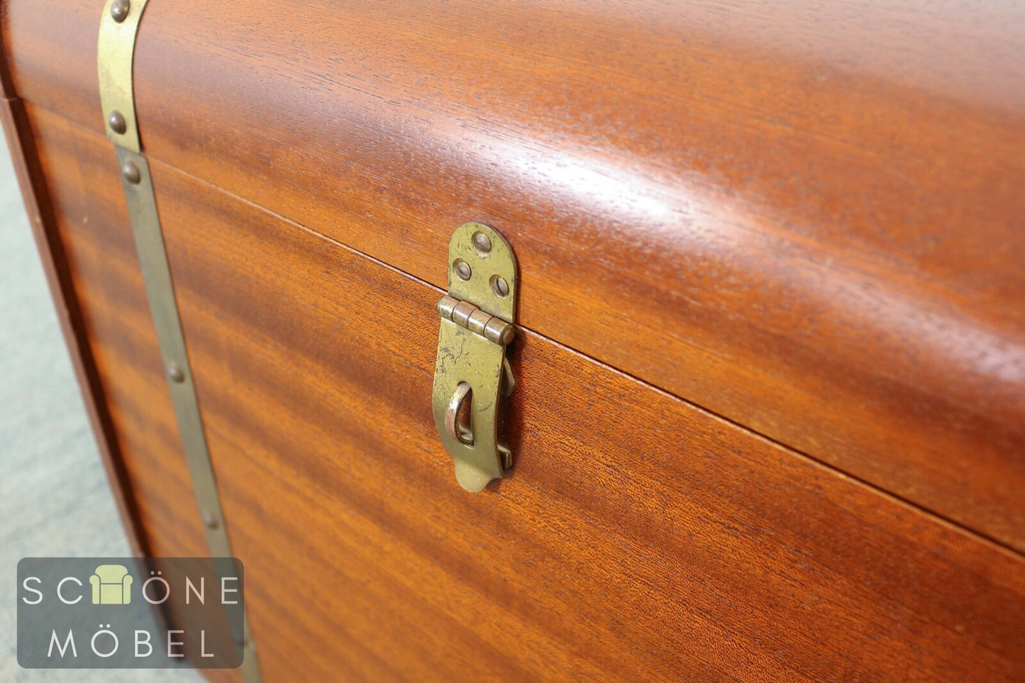 Hübsche Antik Stil Wäschetruhe Truhe Retro Wäschekorb Vintage Korb