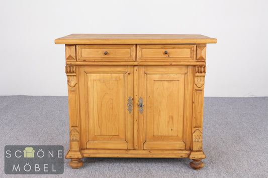 Antike Weichholz Kommode Anrichte Gründerzeit Schrank Massivholz Antik Stil