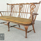 Windsor Sofa Bank 3-Sitzer Holz massiv mit Armlehnen Landhaus Sitzgelegenheit