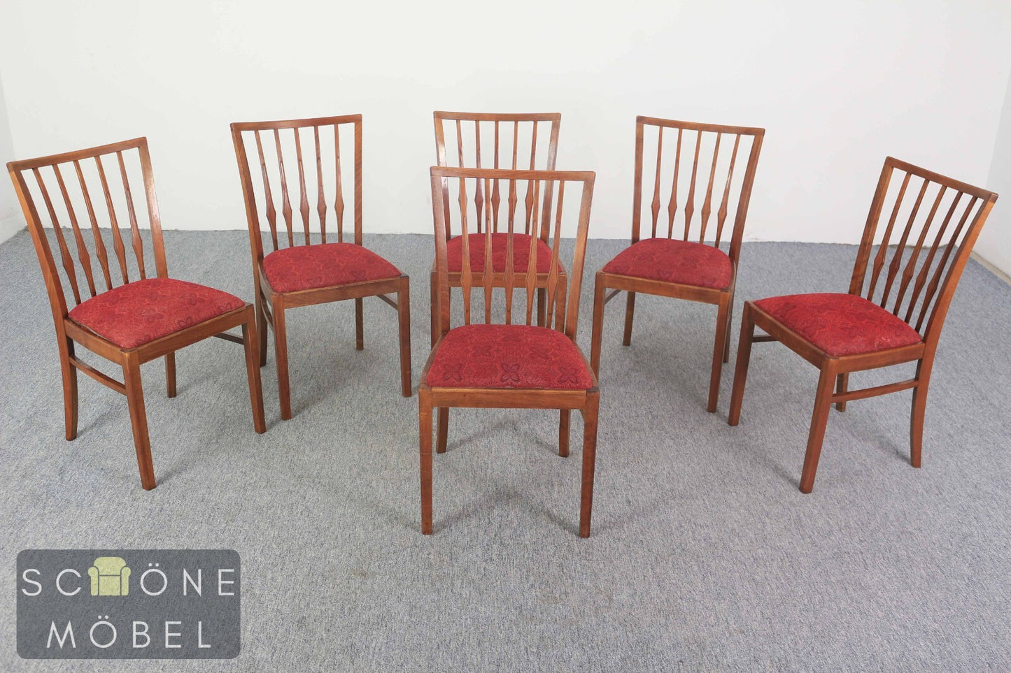 Vintage Stuhl Retro Esszimmer Chair Mid-Century Holzstuhl Skandinavisch