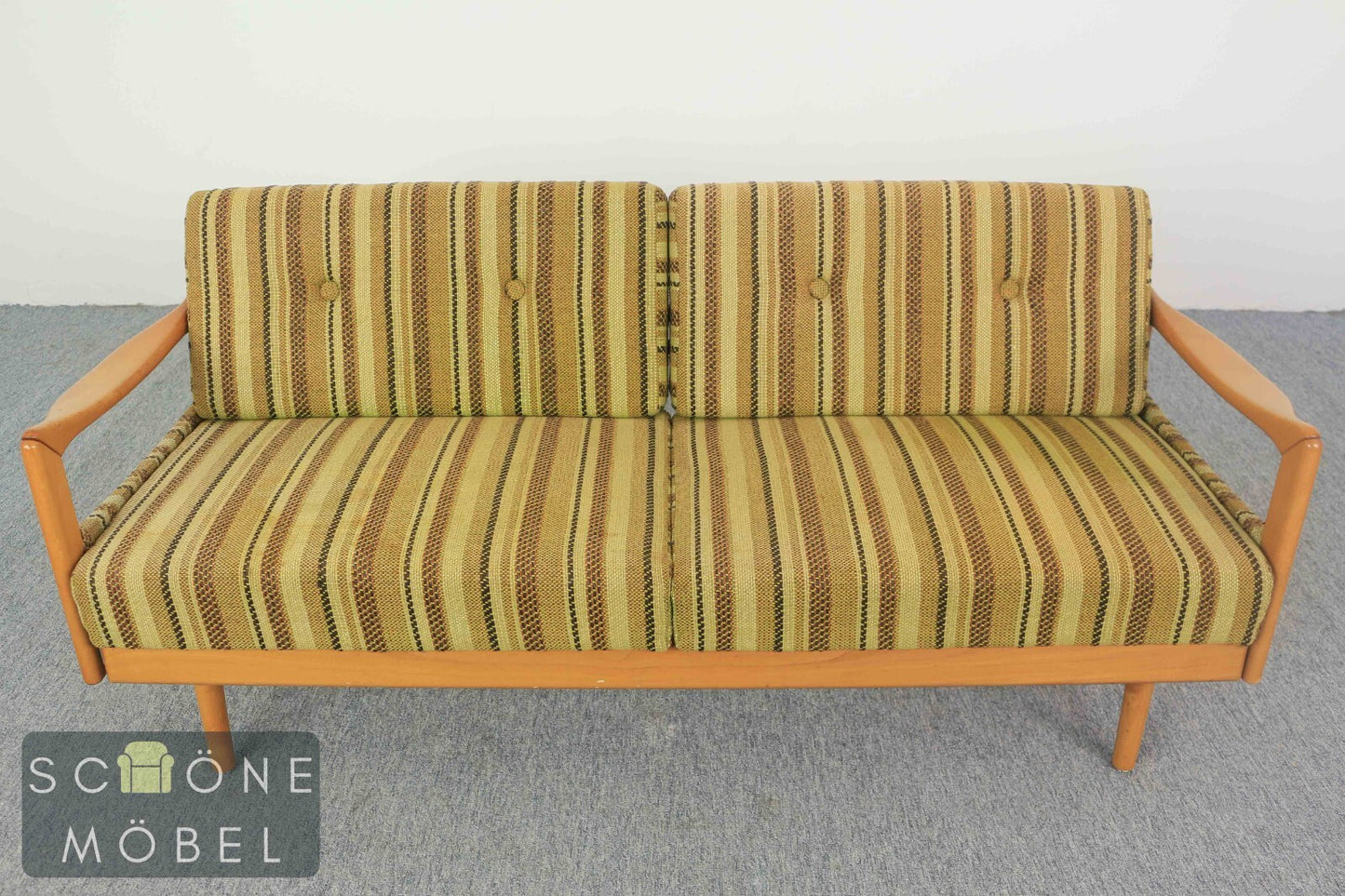 Retro 3er Sofa Mid Century Schlafsofa Vintage Couch Walter Knoll 60er Daybad