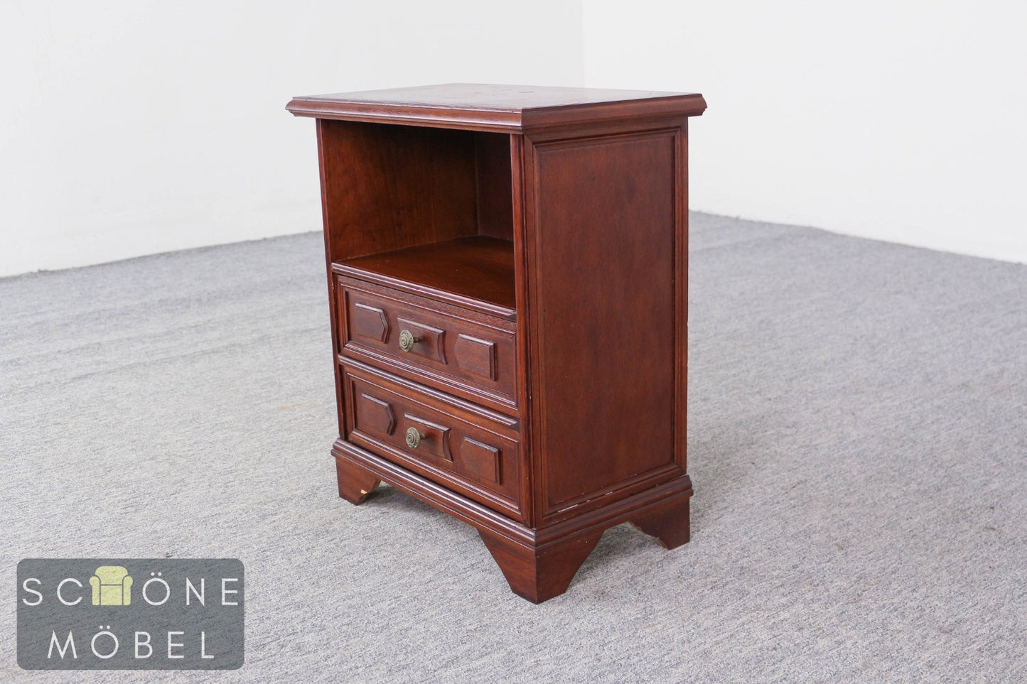 Nachttisch Beistellschrank Massivholz Kommode Vintage Kolonial Stil