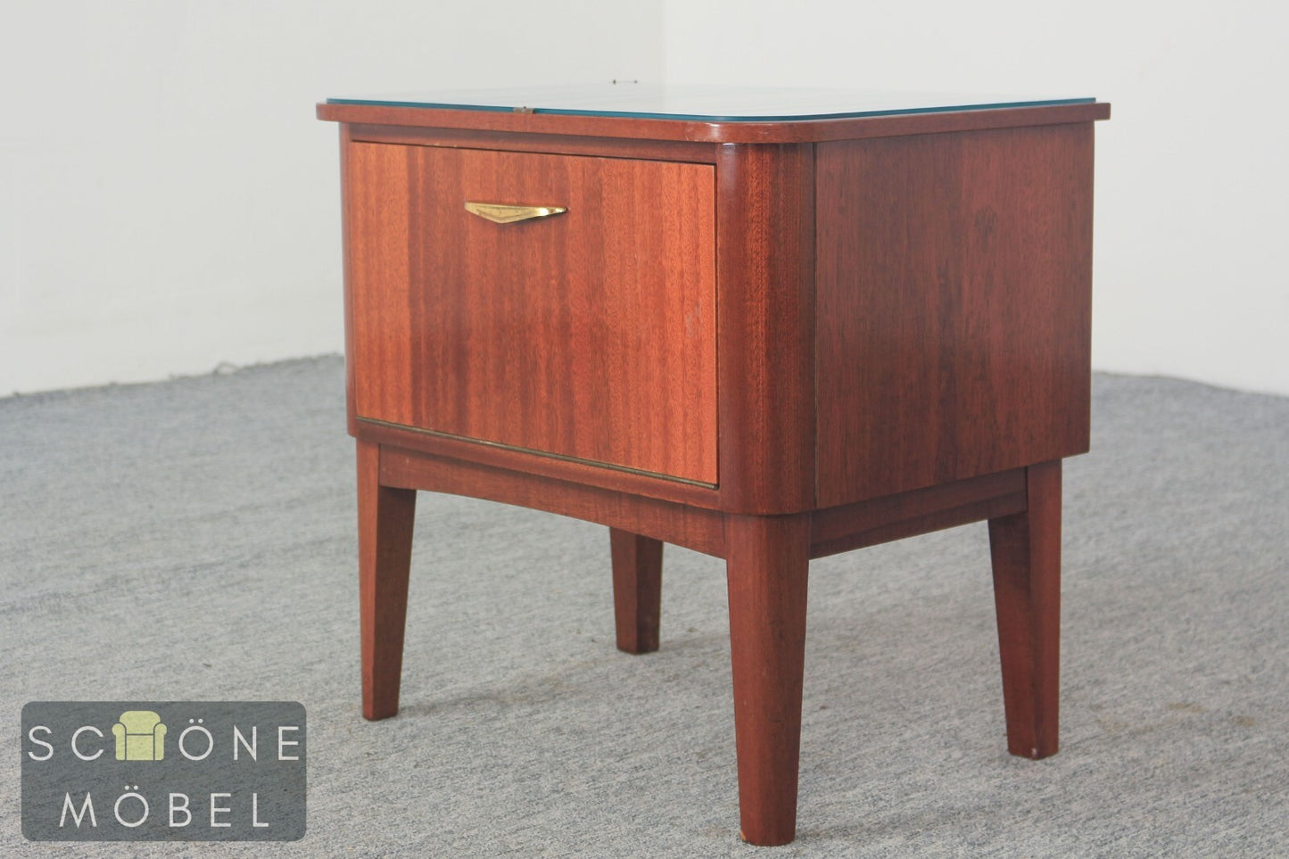 Vintage Nachttische Retro Schränkchen Mid-Century Side Table 60er Jahre