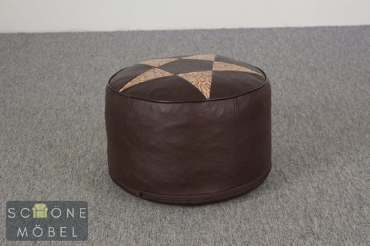 Sitzhocker aus Leder Fußhocker im Orientalischen Stil