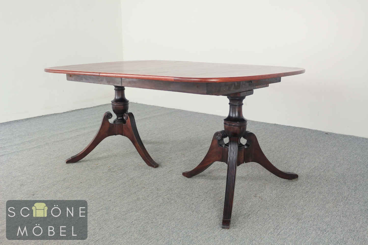Eleganter ausziehbarer Vintage Esstisch - ausziehbar Table Regency Stil Holz