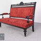 Antikes Sofa Gründerzeit Sitzbank Polstersofa Chaiselongue Samt Historismus