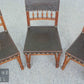 Gründerzeit Stühle Antik Stil Leder Stuhl Chair Essstuhl Vintage Esszimmerstuhl