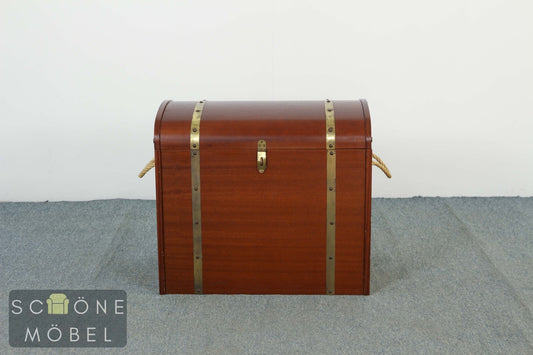 Hübsche Antik Stil Wäschetruhe Truhe Retro Wäschekorb Vintage Korb
