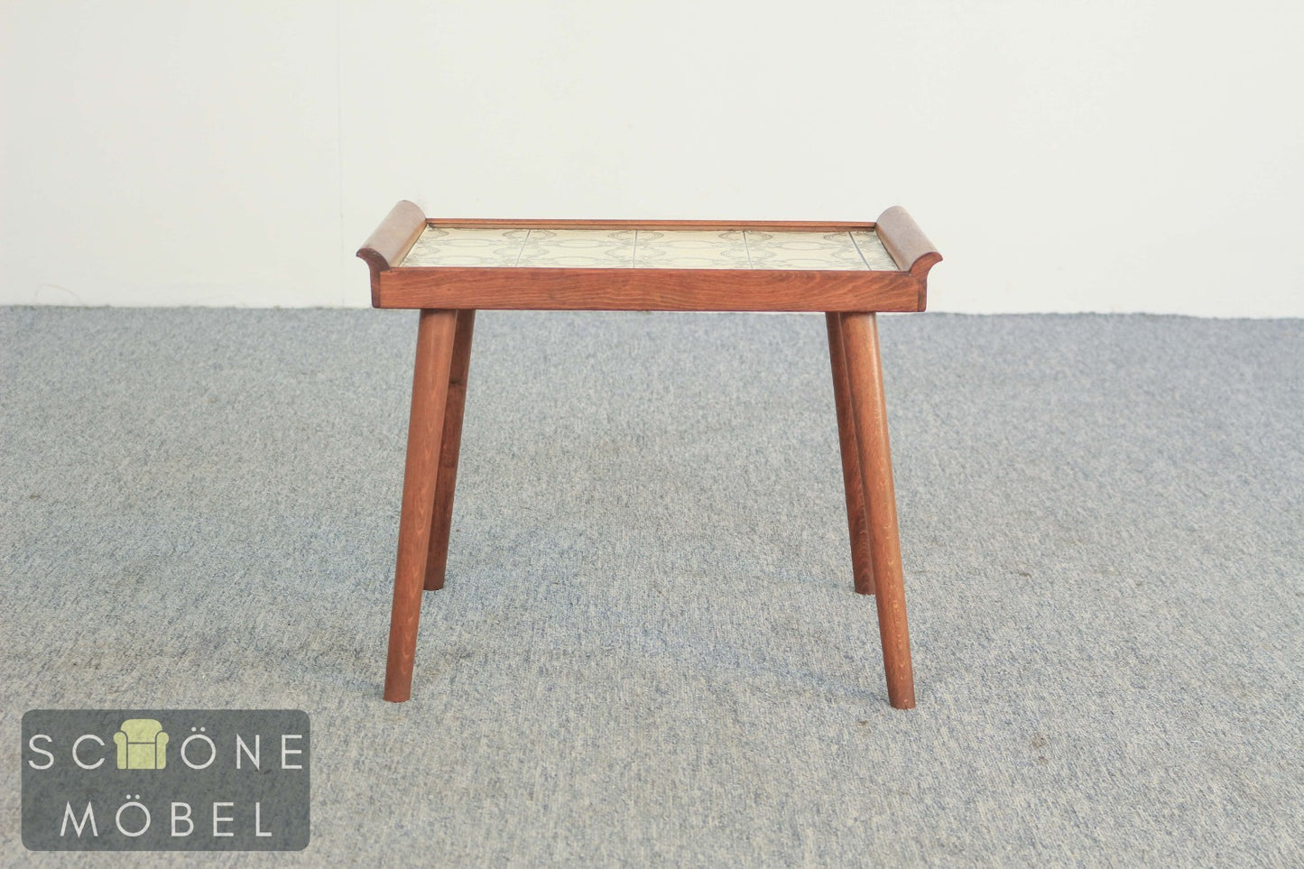 Vintage Beistelltisch Teak Fliesen Tisch Danish Design Mid Century 60er Jahre