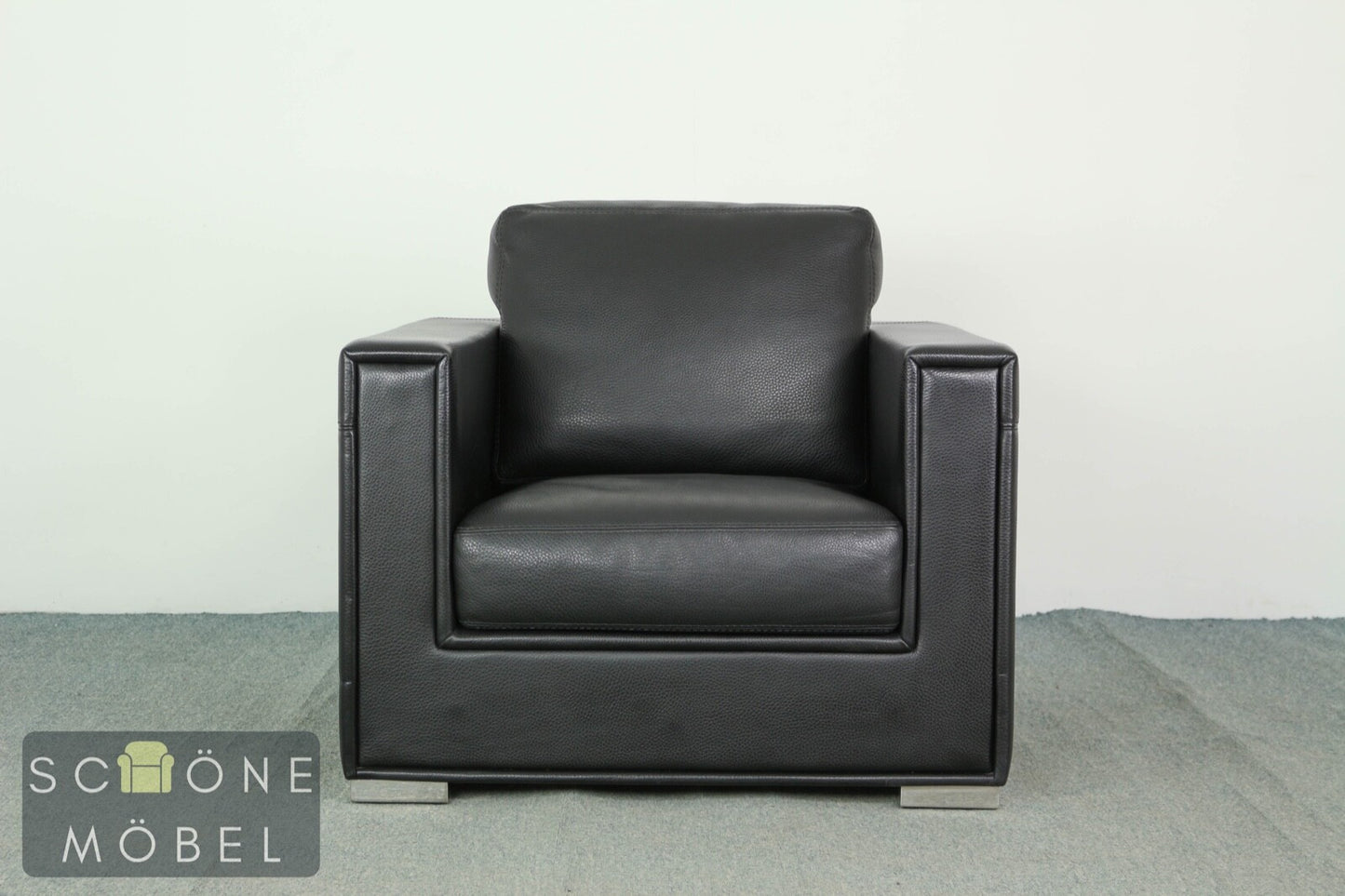 Rivolta Forrest Designer Ledersessel Echtleder Sessel Leder Armchair Made Italy