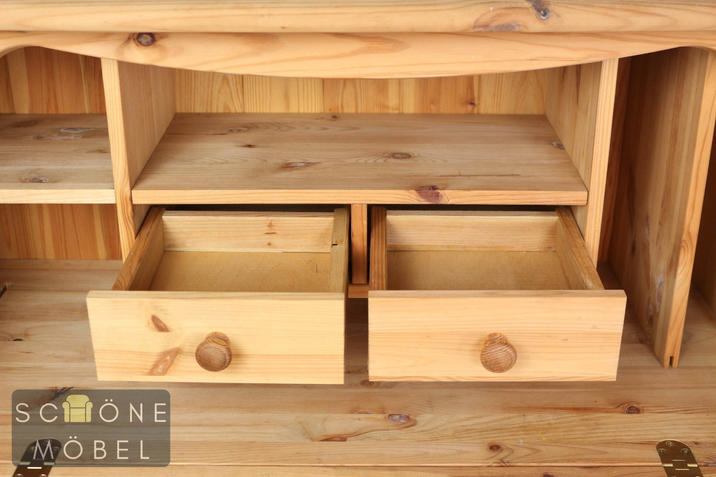 Massivholz Sekretär Kiefer Landhaus Schreibschrank Vintage Bauernmöbel