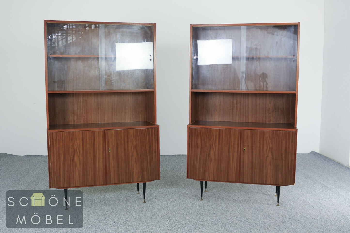 Mid Century Kommode Schränkchen Vintage Stil DDR Highboard German VEB Möbelwerke