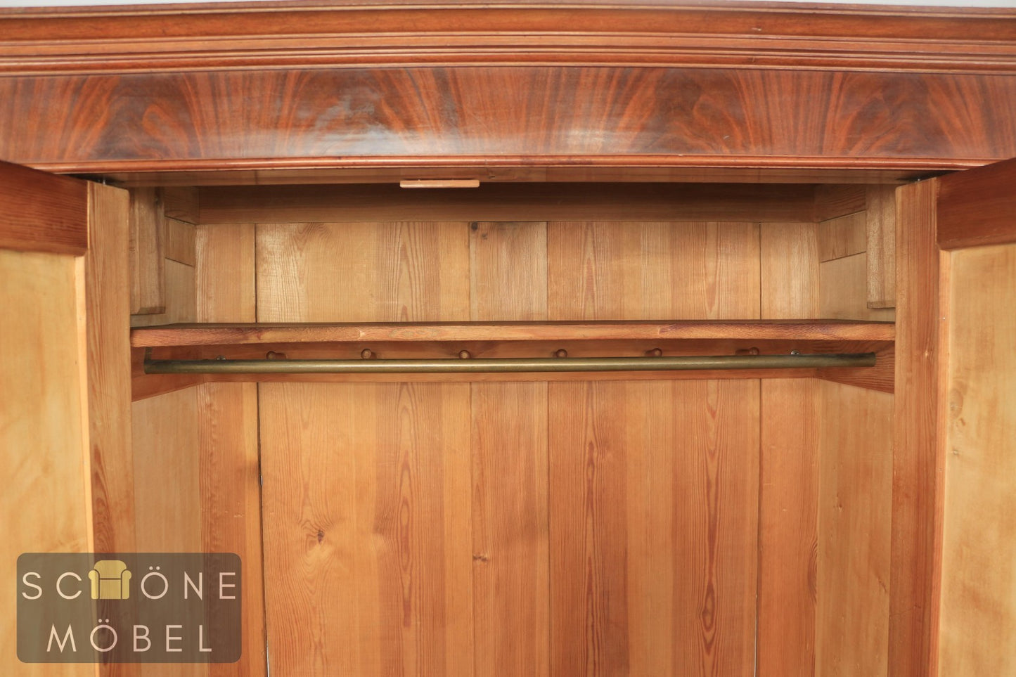 Wunderschöner Gründerzeit Kleiderschrank Garderobe Antik Stil Schrank Wardrobe