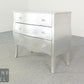 Elegante Silber Barock Kommode Hollywood Regency Vintage Beistellmöbel