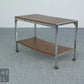 Vintage Beistelltisch Retro Regal Mid-Century Tisch Rollen