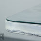 Vintage Couchtisch aus weißem Marmor Design Tisch Table Glas Retro