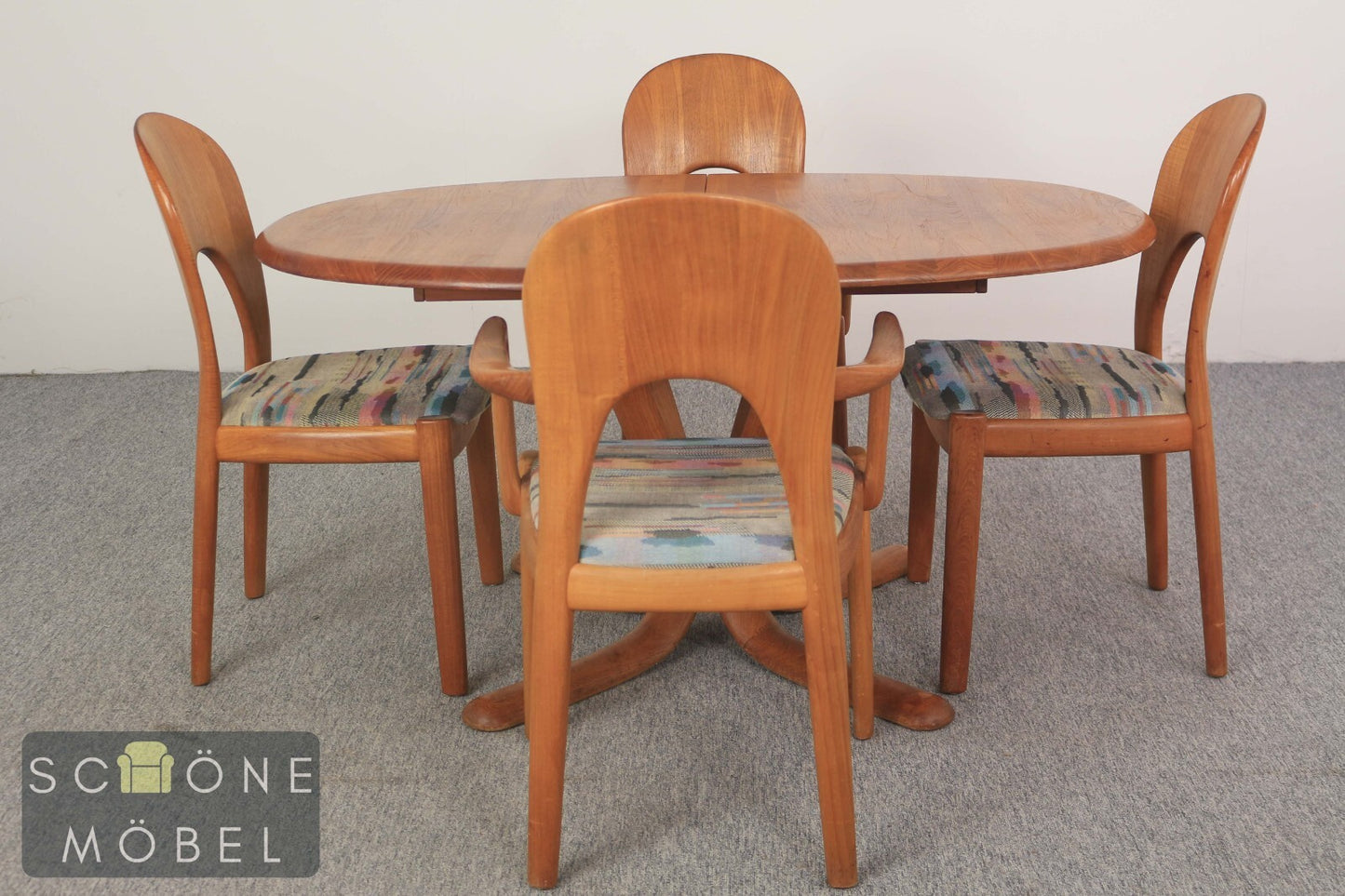 2er Set Vintage Stuhl von Koefoeds Hornslet / Danish Design Retro Chair