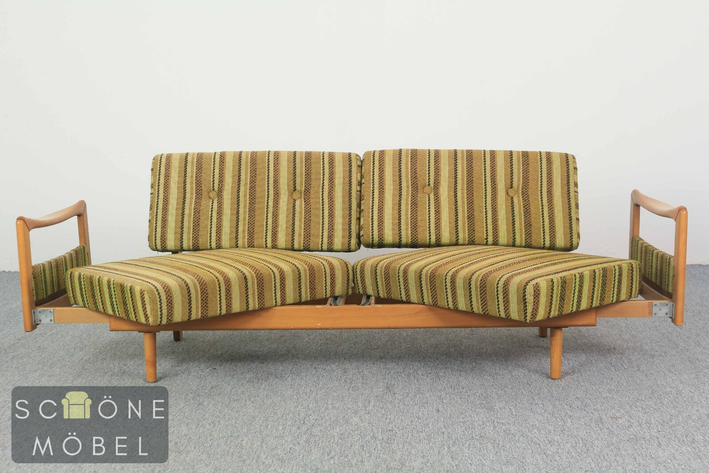 Retro 3er Sofa Mid Century Schlafsofa Vintage Couch Walter Knoll 60er Daybad