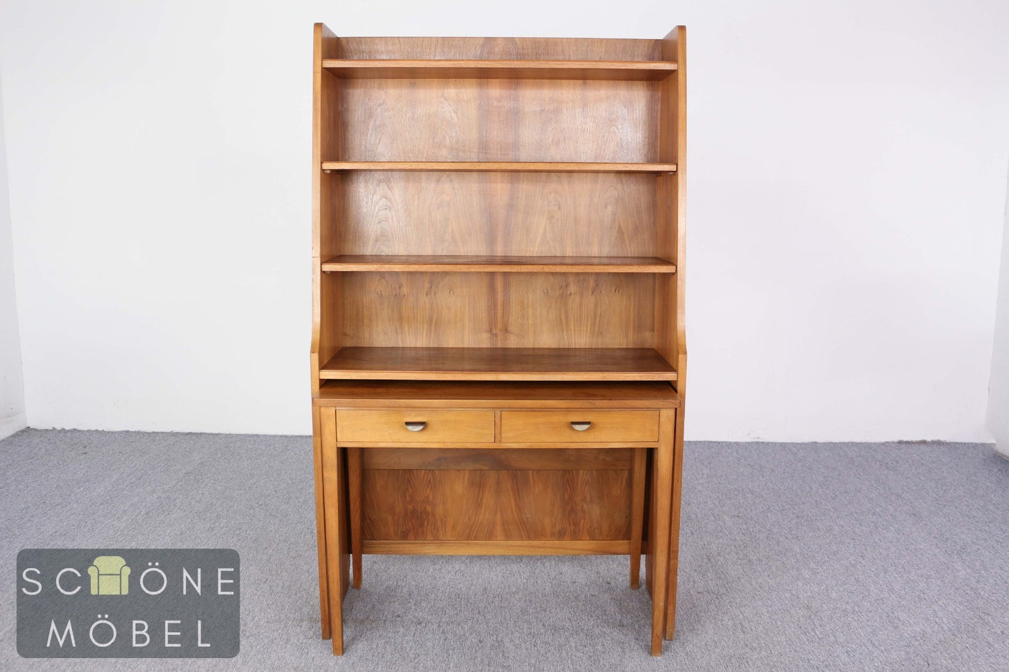 Vintage Schreibtisch Sekretär im skandinavischen Mid-Century Design 60er 70er