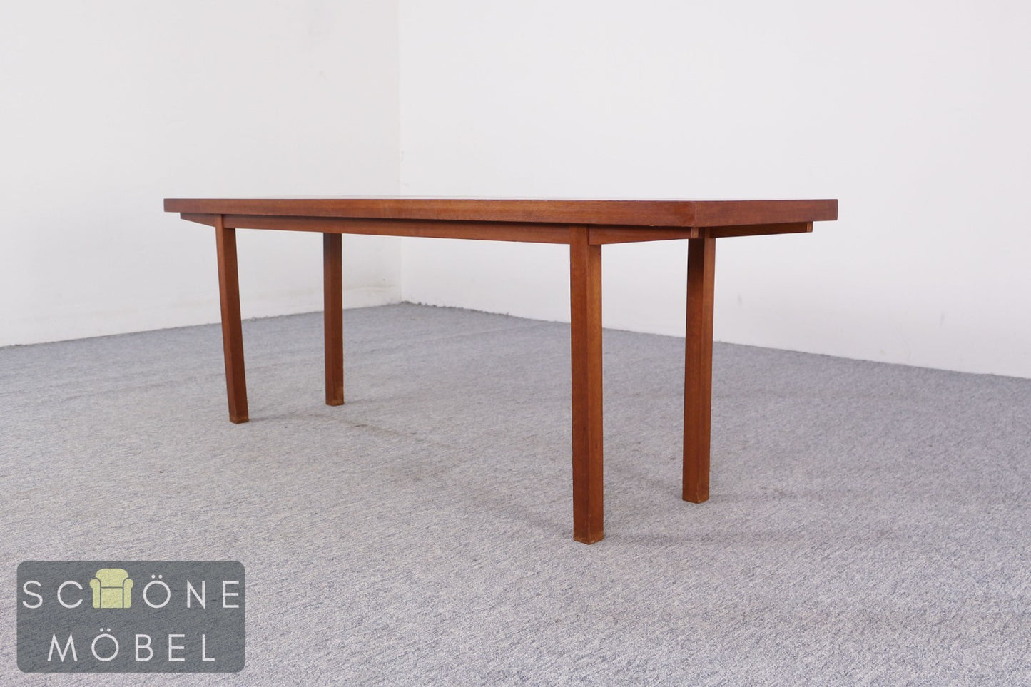 Massiver Couchtisch Sofatisch Holztisch Vintage Mid Century Teak Stil