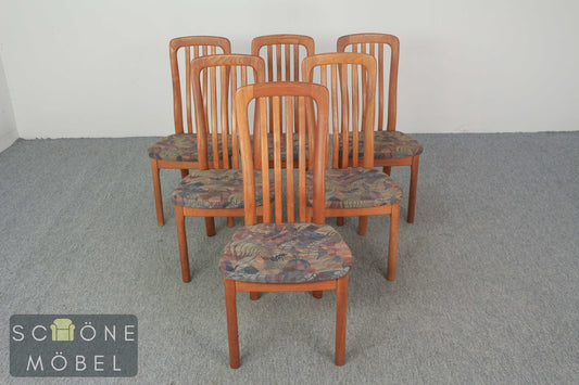 6er Set Vintage Stuhl Retro Esszimmer Chair Mid-Century Holzstuhl Skandinavisch