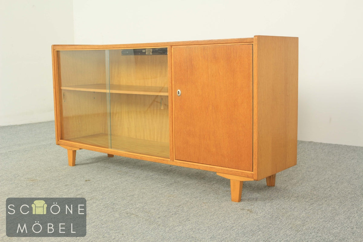 60er Jahre Sideboard Retro Kommode Mid Century Vitrine Vintage Schränkchen