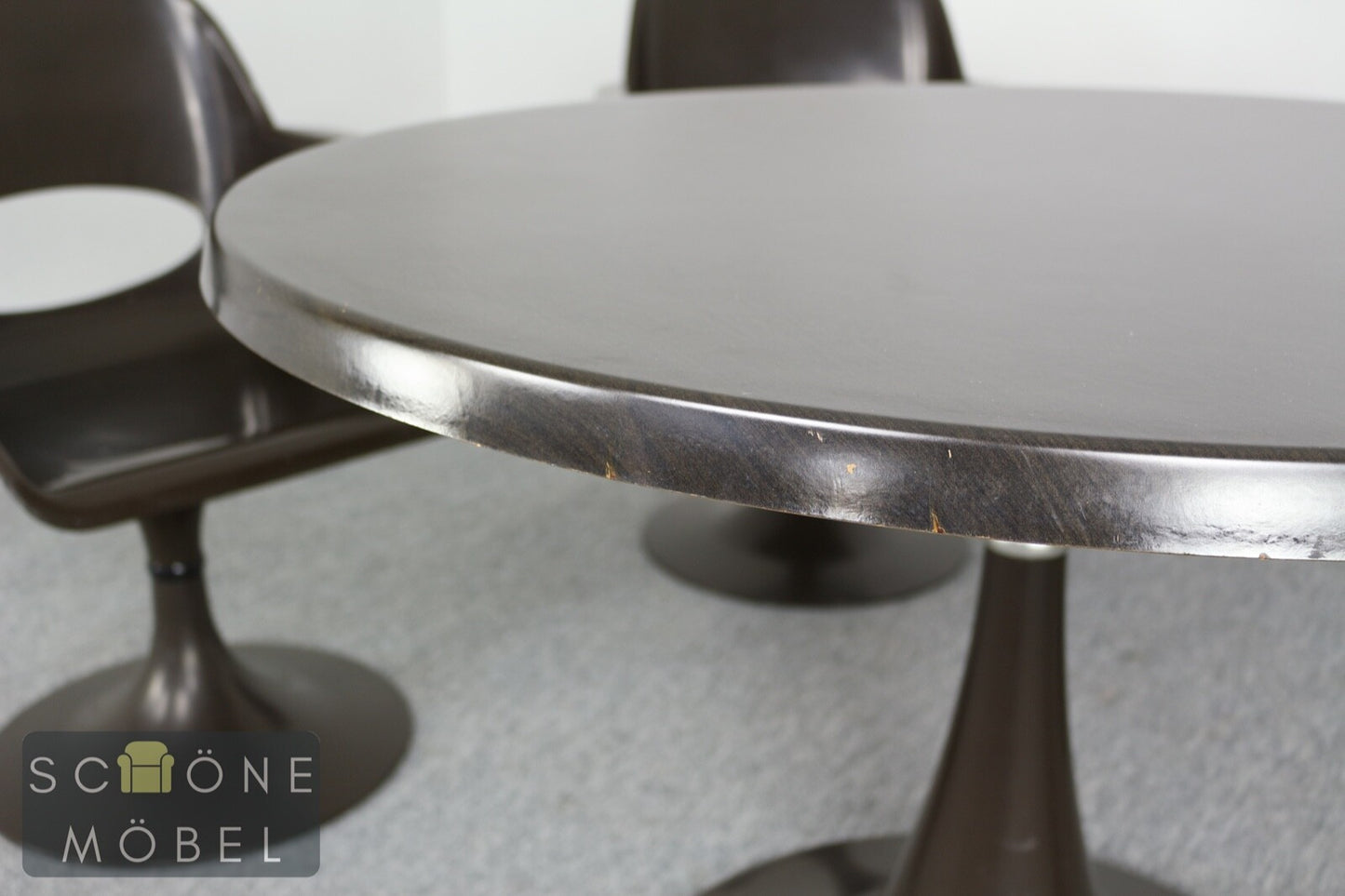 KURZ Vintage Tisch Retro Drehstühle Mid Century Table Space Age Esstisch 70er